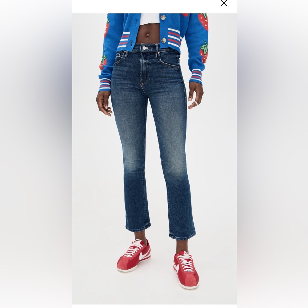 MOTHER Dark Blue Ankle Jeans - Picture 2 of 8